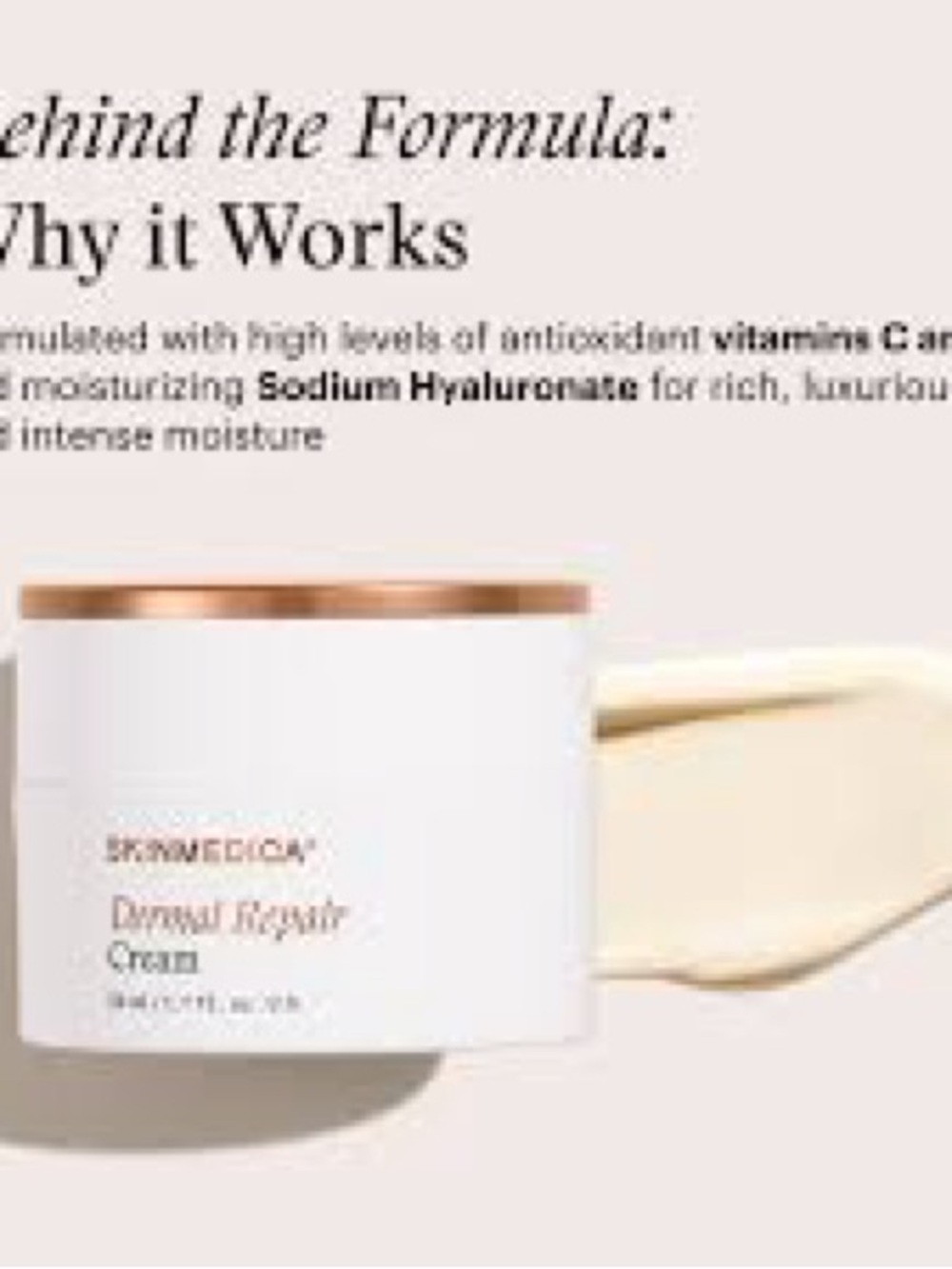 SkinMedica Dermal Repair Cream — Face & Neck moisturizer. New & sealed in box - Picture 2 of 3
